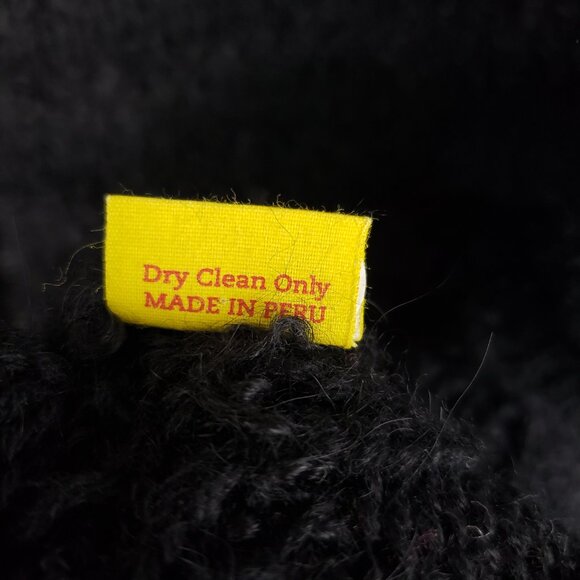 Kuna Alpaca Wool Sweater Vest Black Zip Up Knit Womens Size Large - Picture 6 of 6